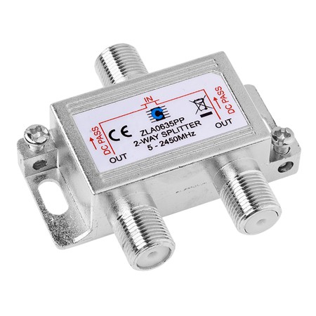 Splitter 2 cai 5-2450Mhz power pass