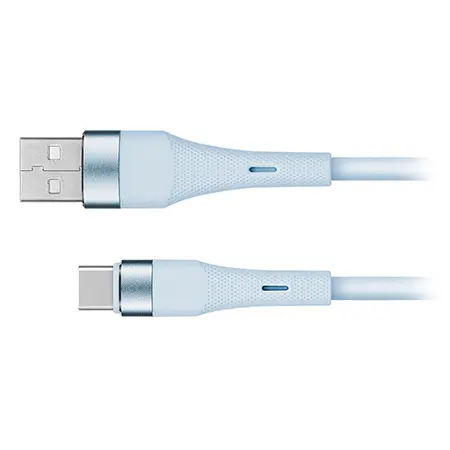 [KM1268-1BL] Cabluc silicon USB-USB TYPE C 1m basic Kruger&Matz