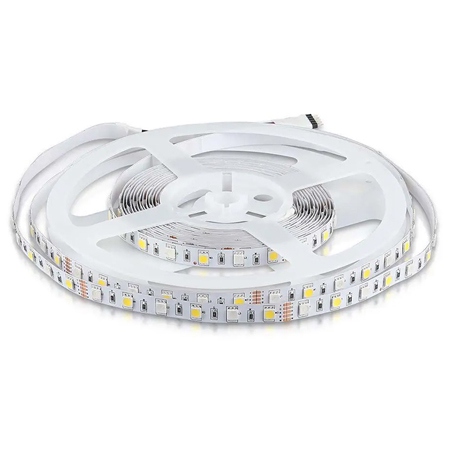 BANDA LED SMD5050 60LED/M RGB + ALB RECE IP20 5M V-tac