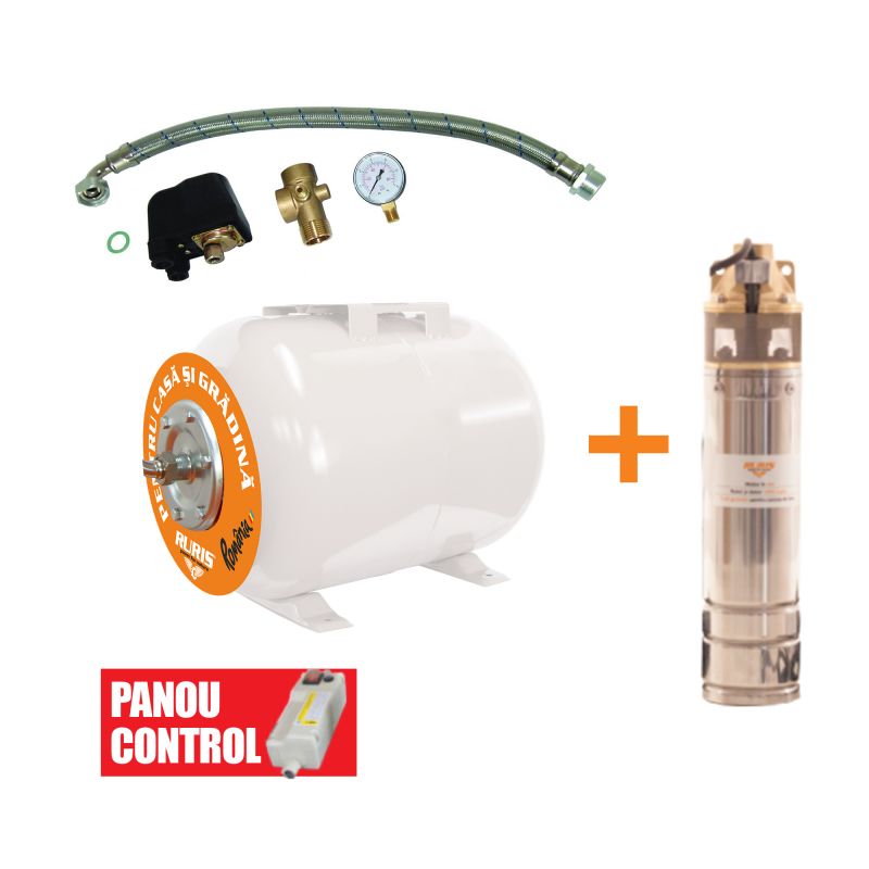 [kit502017] Kit Pompa + Hidrofor DUNAREA 50 Ruris