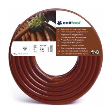 Furtun gaz propan-butan 15(3+9+3)mm / 50m Cellfast *pret pe metru liniar