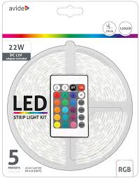 Banda LED 12V 7.2W SMD5050 30led RGB IP65 5m Avide