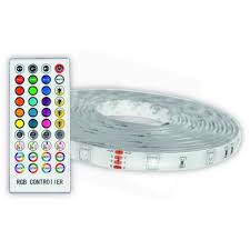 Banda LED 12V 22W RGB 2x5m control muzica+telecomanda Avide