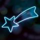 Stea cazatoare neon-light, de exterior, 31x64cm Somogyi