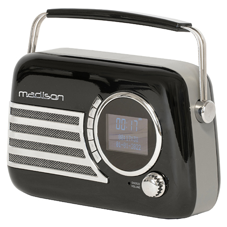 [FREESOUNDBK40] Radio FM/DAB portabil vintage 40W cu functie BLUETOOTH/AUX