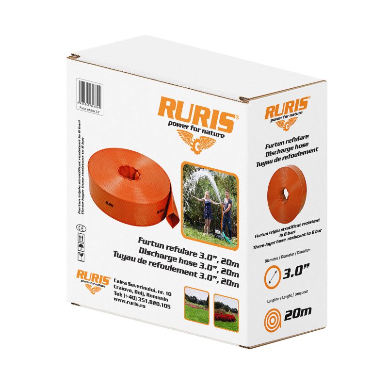 Furtun refulare 3.0" 20m Ruris
