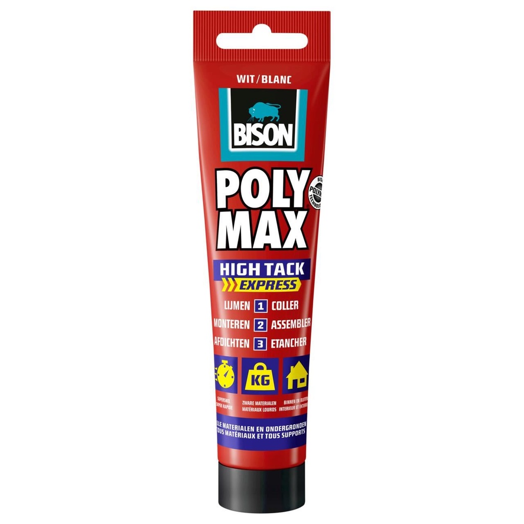 Adeziv și etanșeizant MS Polimer Poly Max High Tack Express, 165g Bison