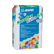 Adeziv pentru placi ceramice si din piatra naturala Keraflex Extra S1, interior / exterior, alb, 23 kg Mapei