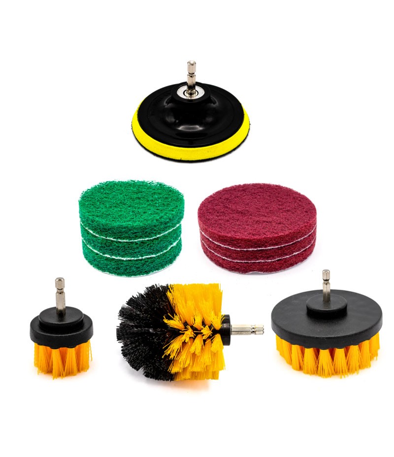 Perii curatare pentru bormasina si disc velcro - LT07930 Lumytools
