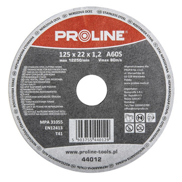 Disc debitare inox 125x1.2mm / A60S Proline