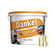 Tencuiala decorativa acrilica, interior / exterior, Textur, gri antracit, structurata, 25kg Danke