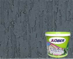 Tencuiala silicon silicat fibre de carbon scoarta de copac antracit 25kg Kober