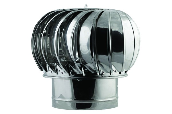 Capac terminal rotativ pentru cos fum, inox 150mm Venus