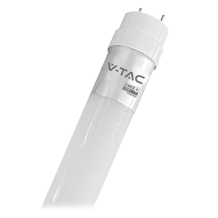 Tub led T8 G13 PLASTIC 18W 120cm 6400K alb rece, CIP CREE V-tac