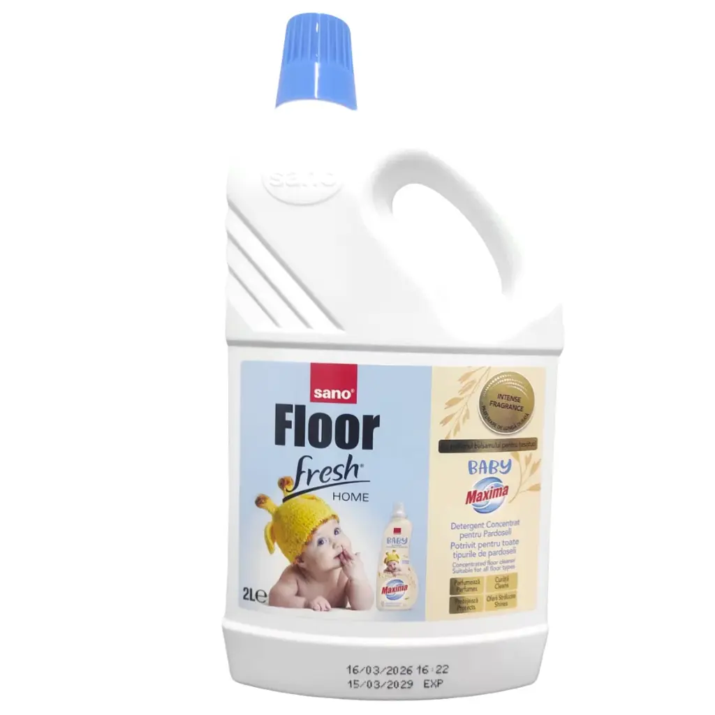 Detergent pentru pardoseli Floor Fresh Home Baby, 2l Sano