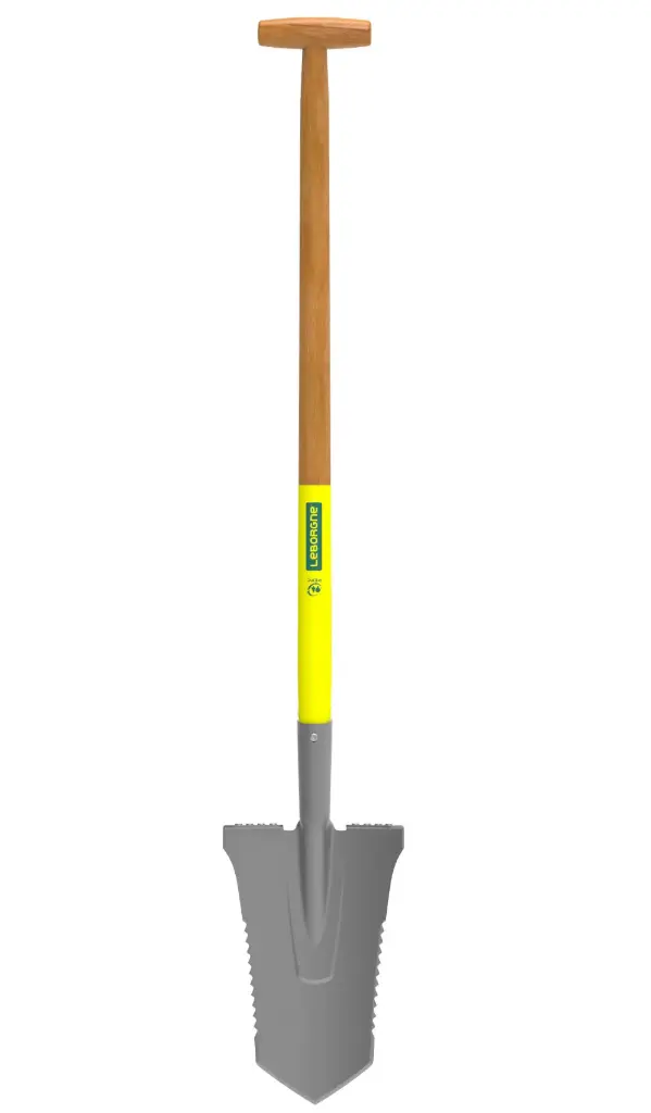 Cazma DUOPRO pentru dezradacinarea arbustilor de transplantat 33 cm cu coada din lemn 90 cm Leborgne