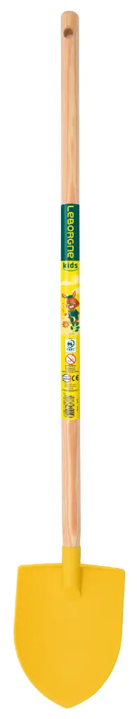 Cazma din plastic pentru copii, coada din lemn Leborgne