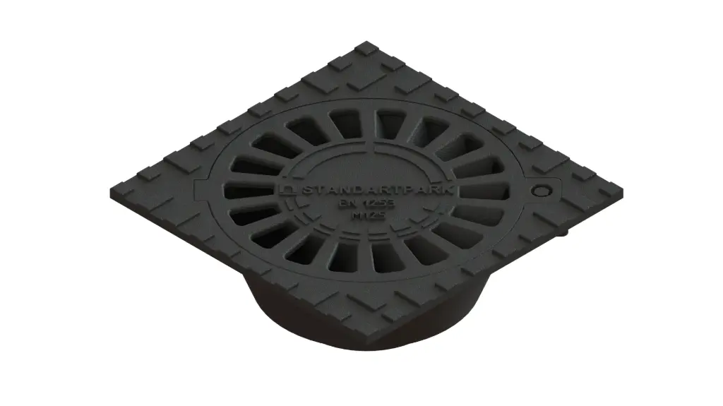 Sifon fonta Urban patrat 250X250 iesire verticala Dn110 M125 (33352513-5) Vodaland