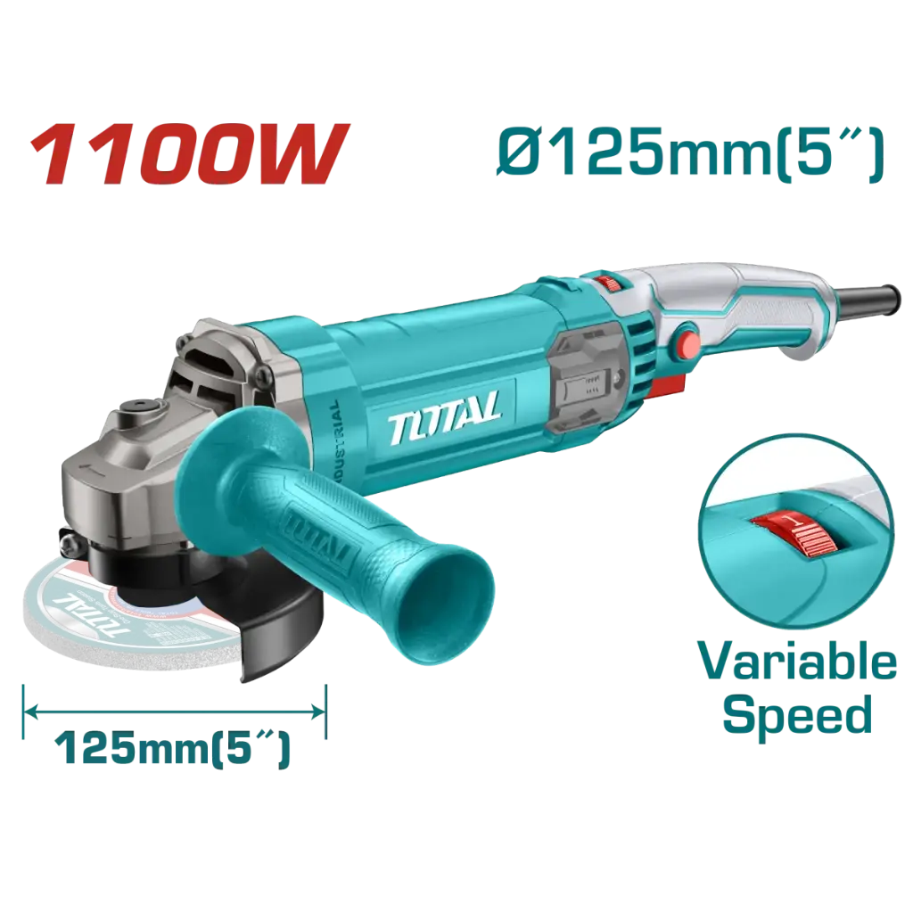 Polizor unghiular 125mm, 1100W Total