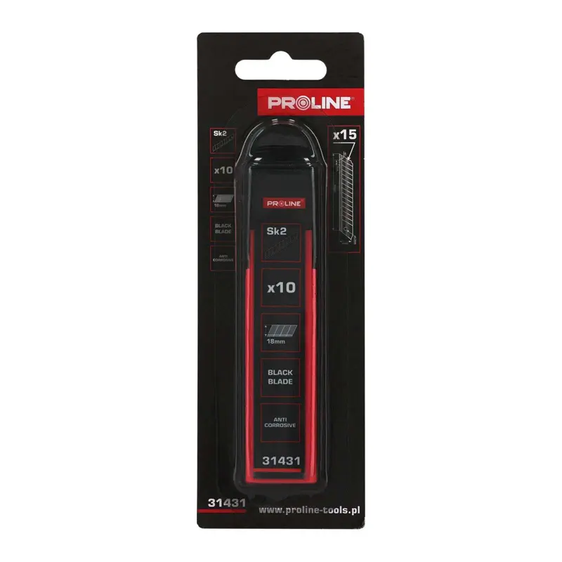 Lame cutter sk2-brun 15-segmente 18mm / blister, 10/set Proline 