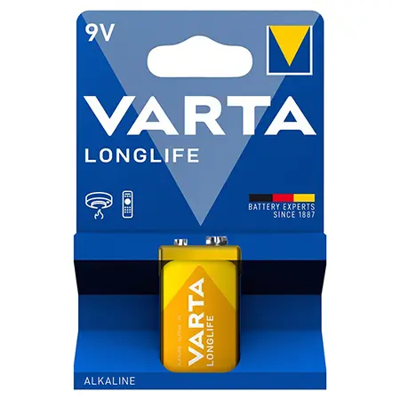 Baterie alcalina longlife 9V bl 1 buc Varta