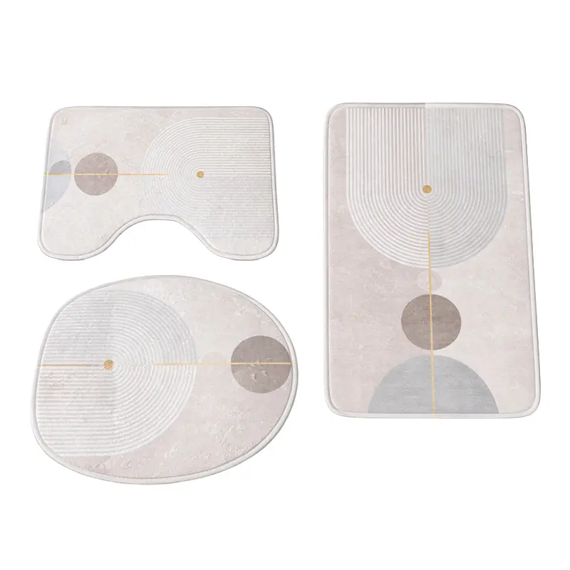 Covorase baie flanel - 40x60/40x50/40x45cm/cercuri Rpx