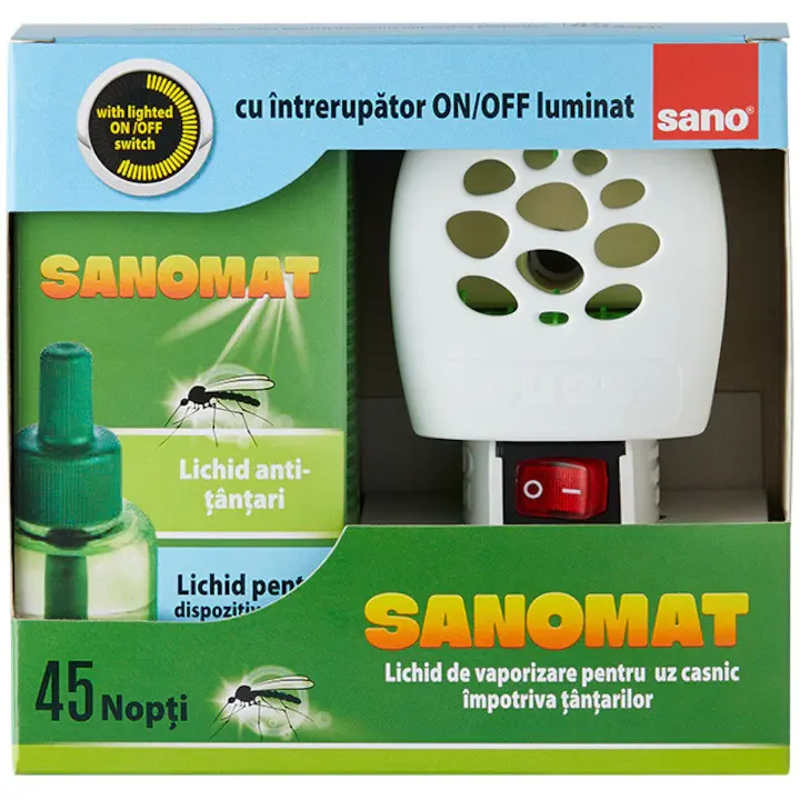  Aparat & Rezerva Lichid Anti Tantari 35ml SanoMat  Sano
