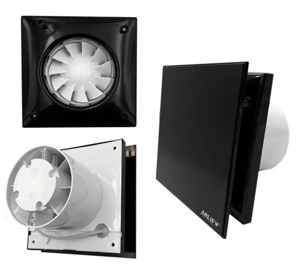 Ventilator de perete 150mm / 230v / 12w / sticla - gri