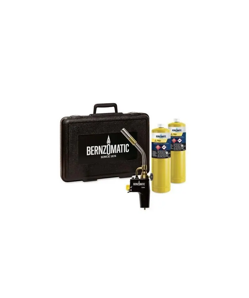 Trusa de lipire kit, arzator TS8000 si 2 butelii Mapp/Pro 400 gr Bernzomatic 