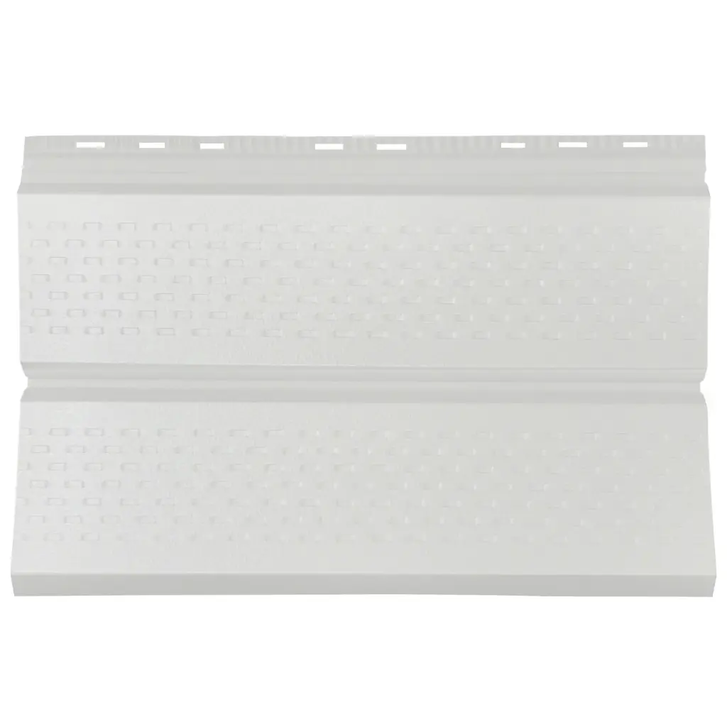 Lambriu metalic perforat alb alpin Saturn 2500x260x0.45mm, Tps 