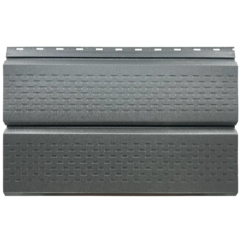 Lambriu metalic perforat gri grafit RAL7024 Saturn 2500x260x0.45mm, Tps  