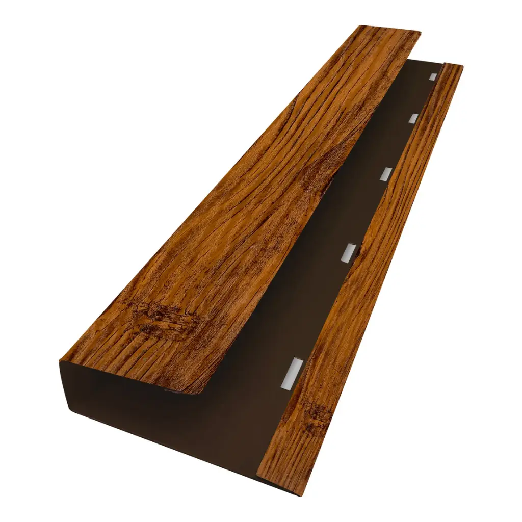Profil lateral de mascare J, nuc striat 61x2000mm Tps  