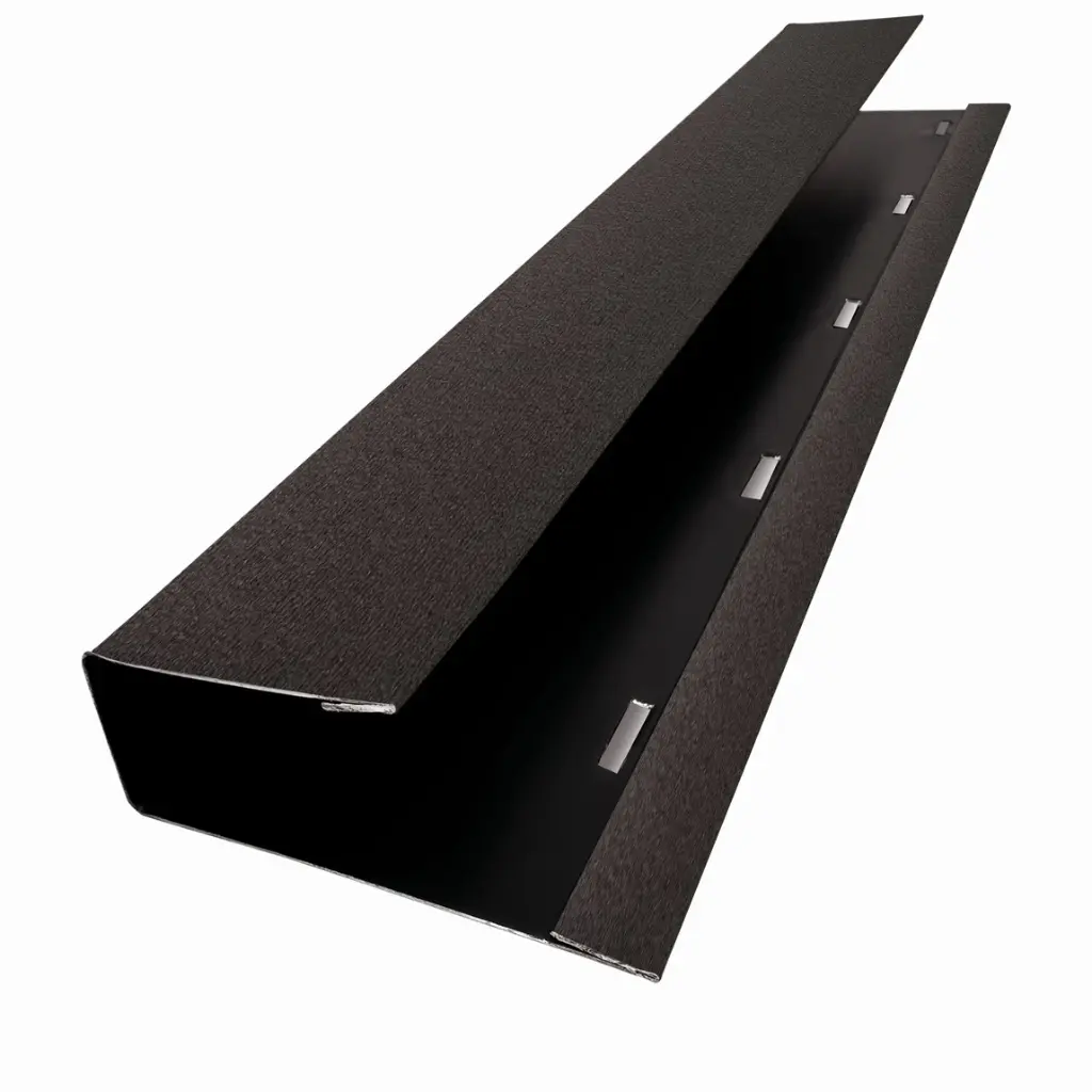Profil lateral de mascare J, maro espresso RAL8019 61x2000mm Tps 