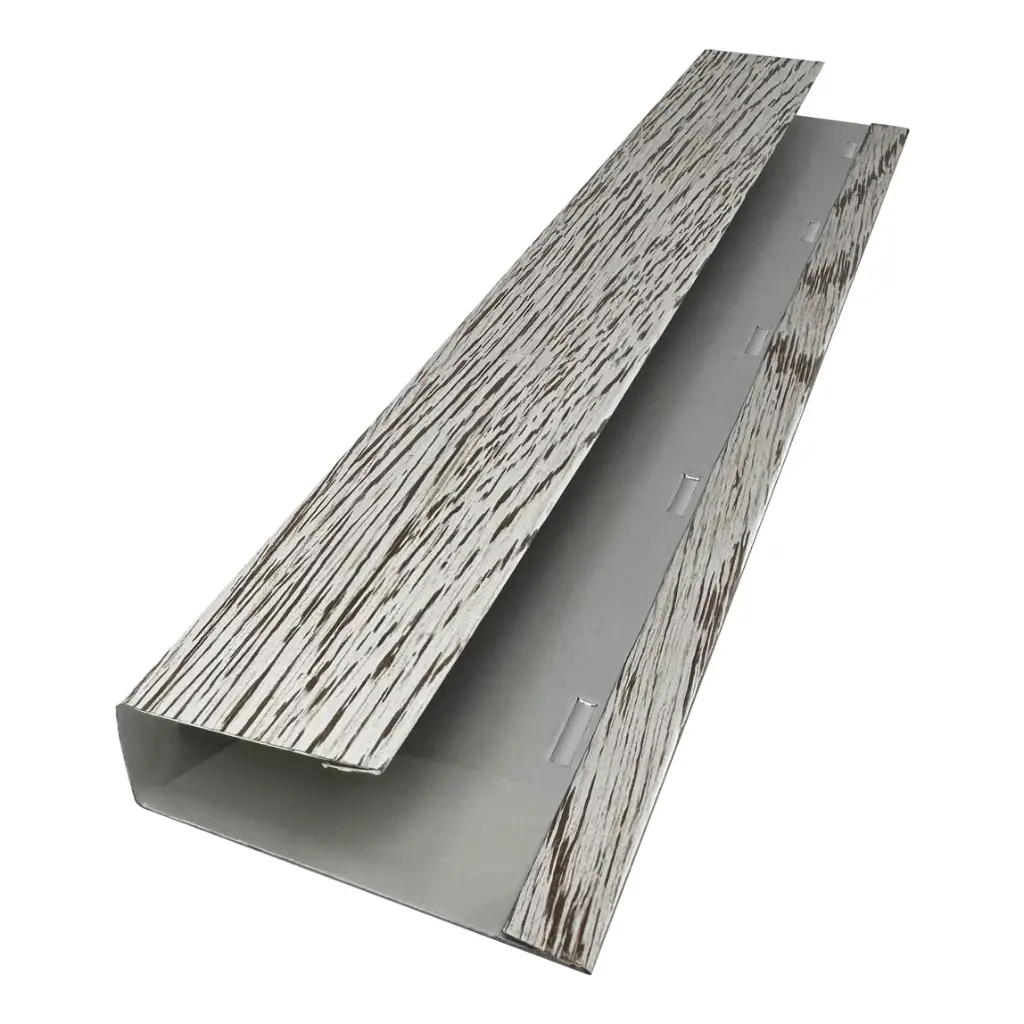 Profil lateral de mascare J, mahon striat 61x2000mm Tps 