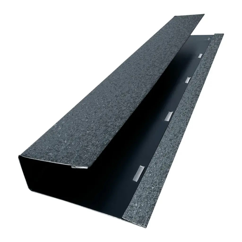 Profil lateral de mascare J, gri perlat RAL7024 61x2000mm Tps 