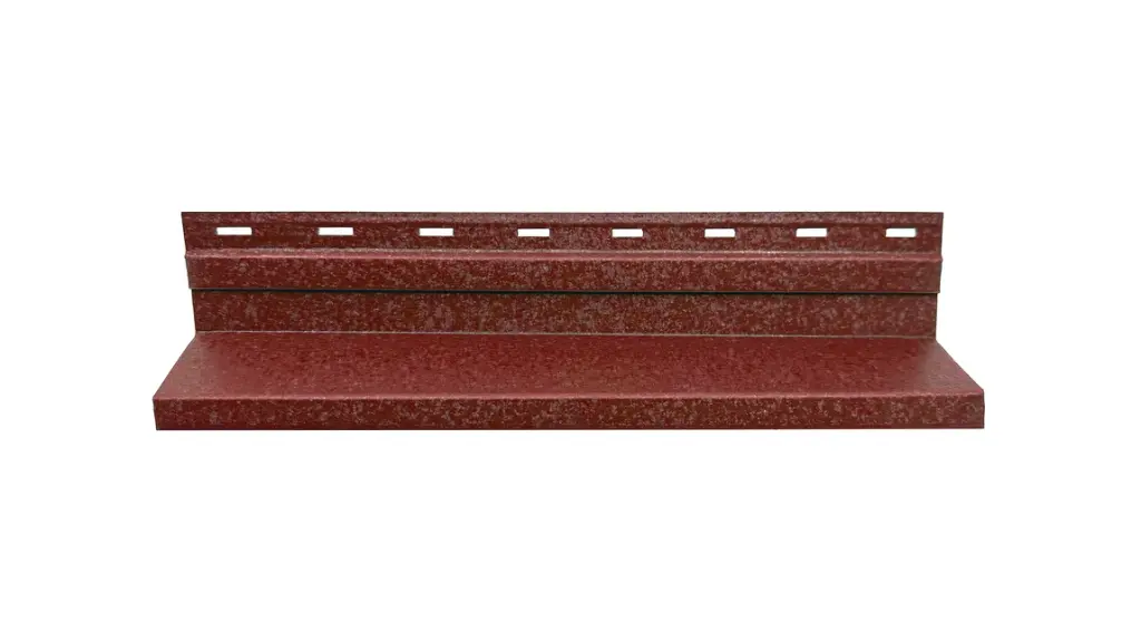 Profil de start, caramida rosie RAL3009 mat 66.4x2000mm Tps