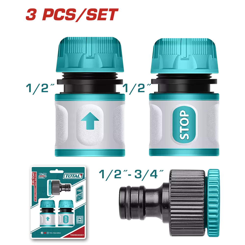 Conectori - 1/2" - set 3 buc Total
