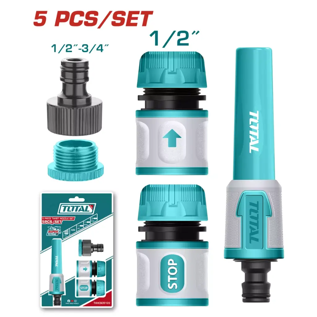 Set lance pentru udare 5 piese Total