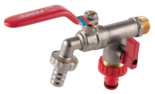 [KCD2] Robinet dublu servici F-comfort 3/4" cu doua iesiri 3/4" kcd2 Ferro 
