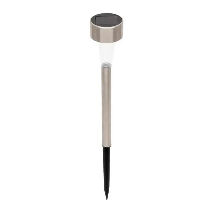 [MX843] Lampa solară de grădină HOME MX843, metal, 1 LED alb cald, 24 buc./display, baterie AAA înlocuibilă Somogyi