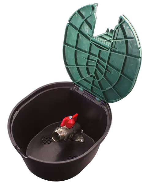 Cutie circulara electrovalva cu robinet alama maner tip fluture Rain