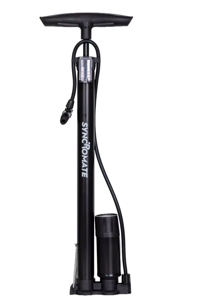 [R50144.2] Pompa podea - fier crom - manometru - 57*35cm