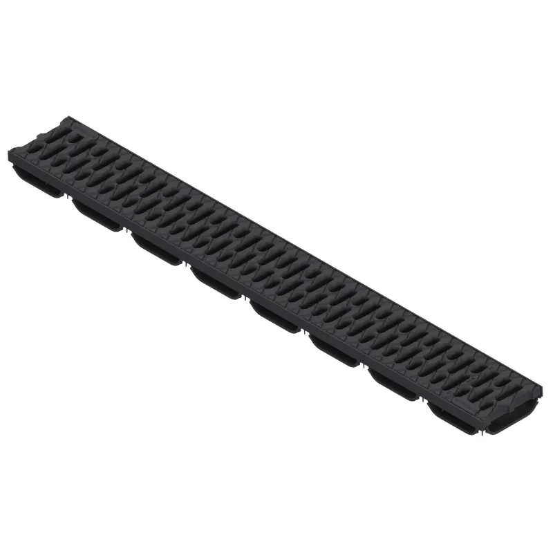 [08838] Kit rigola PP EASY LOW LN100 Hext.40 gratar PP negru A15 1000x125x40 (08838) Vodaland