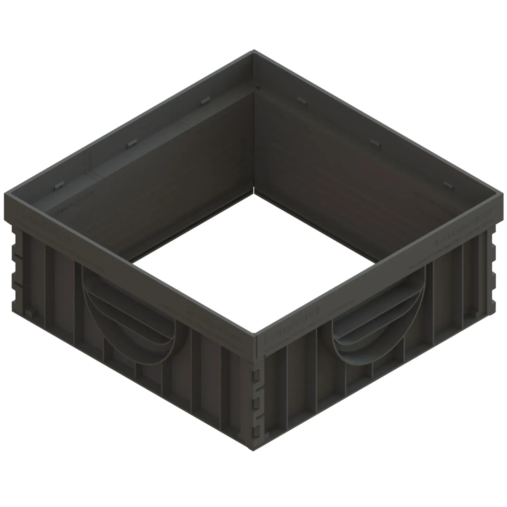 [8370E-N] Extensie PP BASE Negru pt camin patrat A15-C250 300x300 (8370E-N) Vodaland
