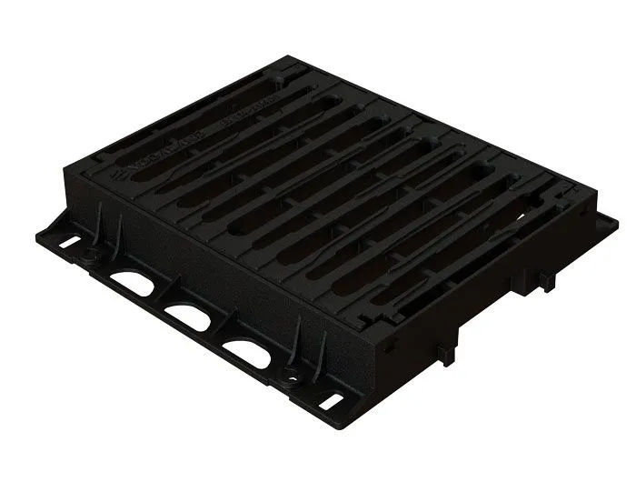 Gratar / GEIGER fonta Urban Europe rectangular Dext.530x500 PL.496x466 Hext.82 D400 MODULAR (32355-52) Vodaland