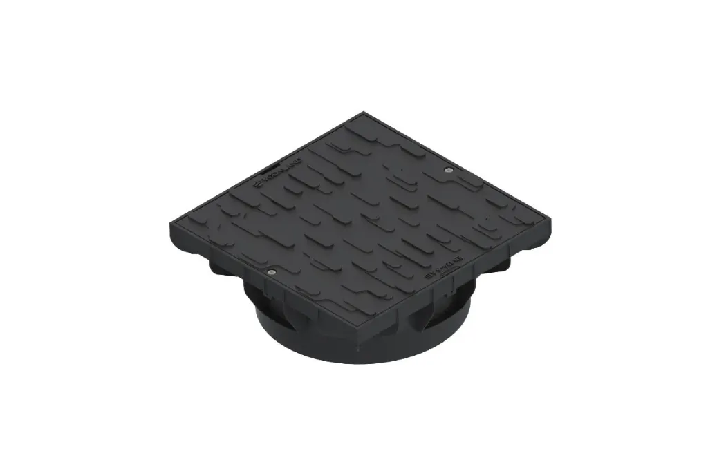 [33384-20] Kit gratar PP PIPE BASE patrat 400x400 cu rama pentru teava DN315 A15 403x403x150 (33384-20) Vodaland