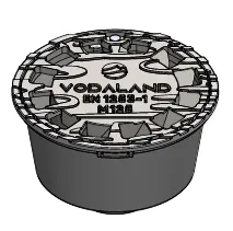 [3315212-5] Sifon fonta Urban rotund D.200 iesire verticala DN75 M125 (3315212-5) Vodaland
