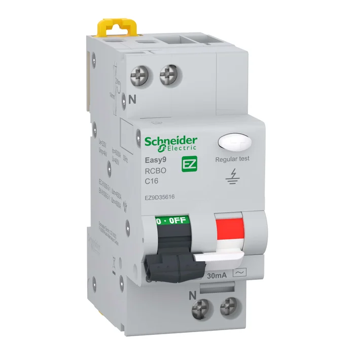 Întrerupător automat diferențial RCBO Easy9 XP 16A 1P+N 30mA curba C 6kA – EZ9D35616 Schneider