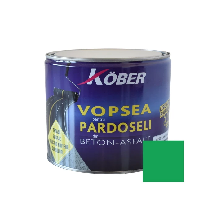 Vopsea acrilica pentru beton, interior/exterior, verde V806037, 2.5l Kober