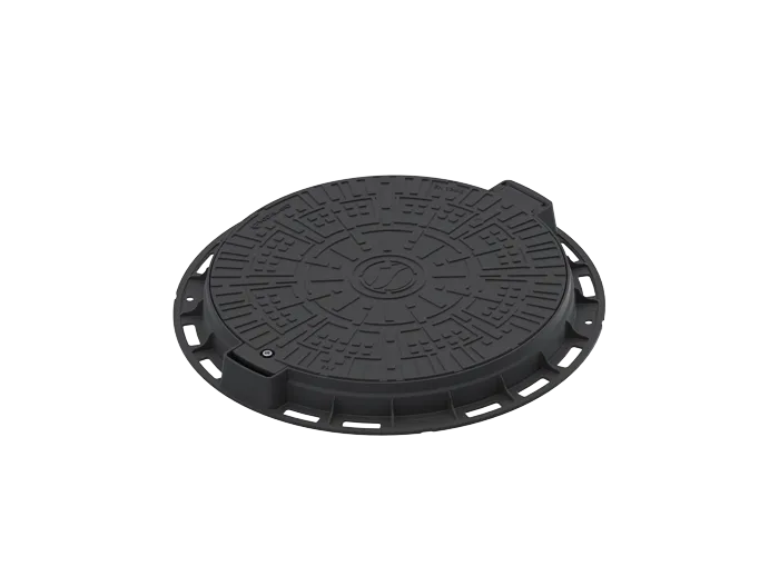 [35288-20] Capac PP URBAN Negru rotund necarosabil D.800 PL.600 Hext.80 cu inchizator A15 (35288-20) Vodaland
